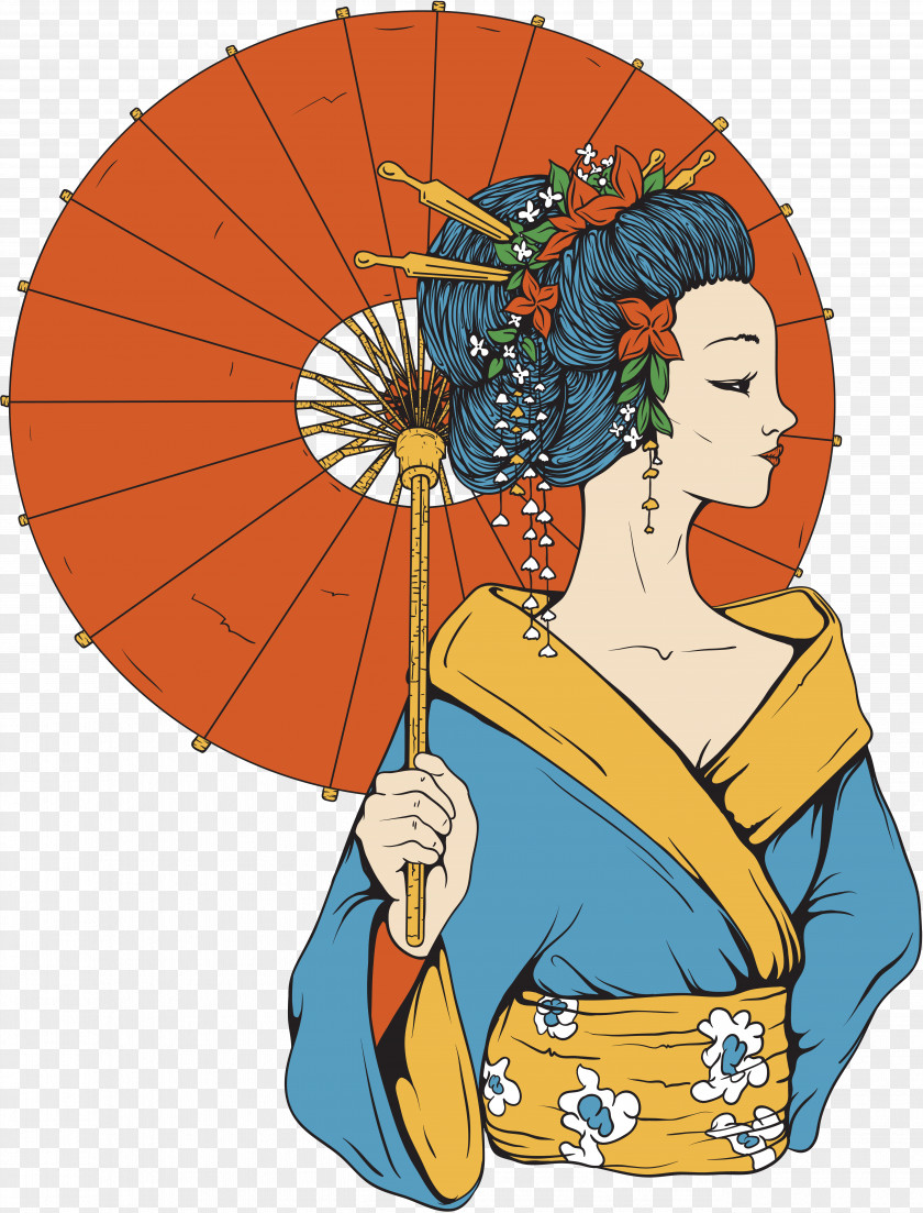 Oriental Geisha Royalty-free Woman PNG