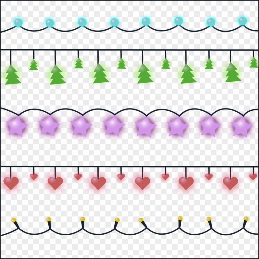 Vector Cute Decorative Lights Light Adobe Illustrator PNG