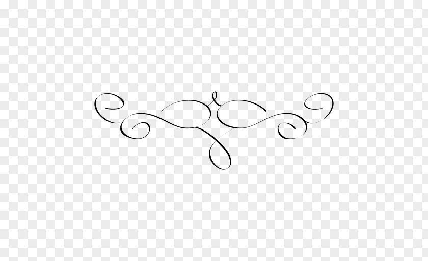 VINTAGE LINE Ornament Calligraphy Clip Art PNG