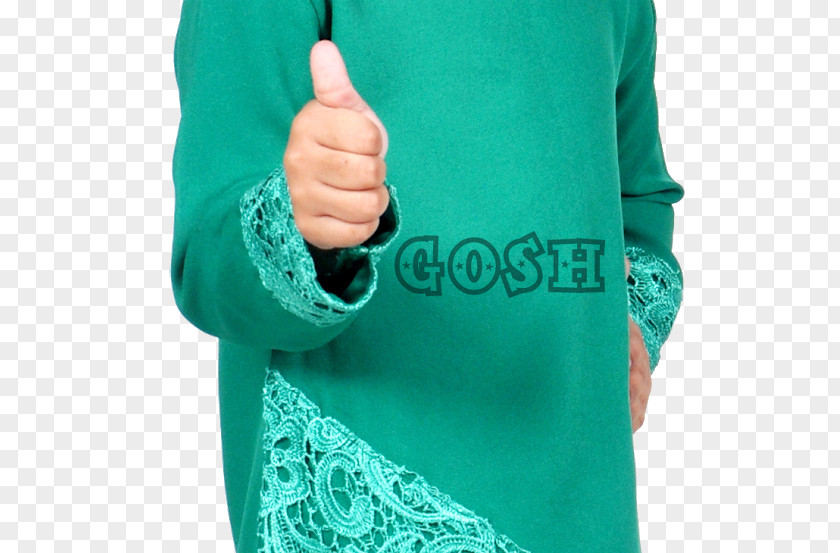 Baju Raya Thumb Turquoise PNG