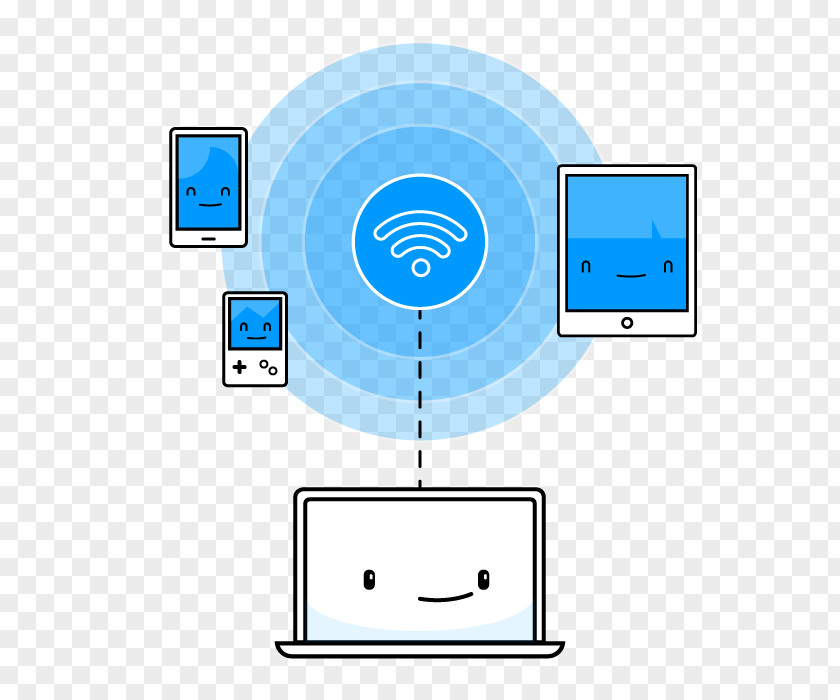 Connect Hotspot Laptop Wi-Fi Mobile Phones Internet PNG