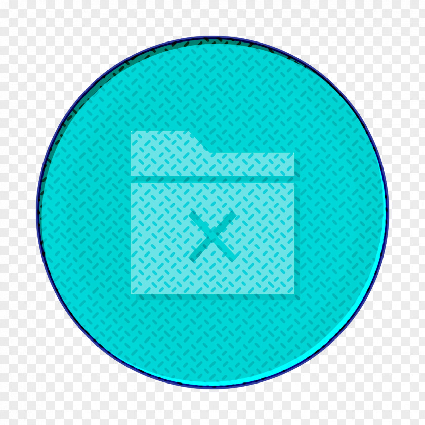 Electric Blue Azure Data Icon Delete Files PNG