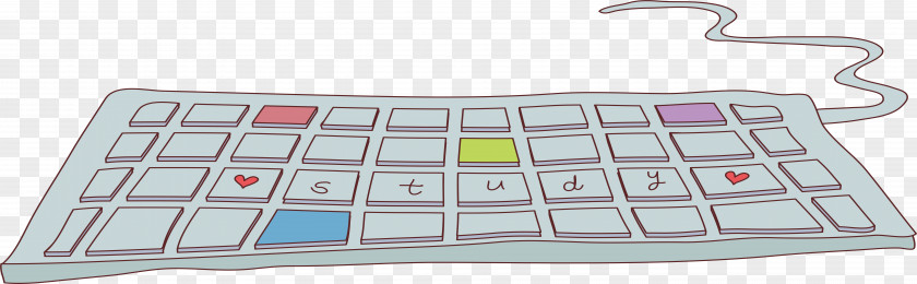 Keyboard Computer Laptop Numeric Keypad Cartoon Drawing PNG