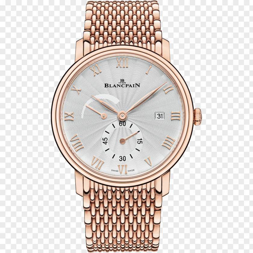 Watch Villeret Blancpain Strap Quantième PNG