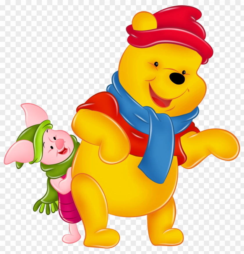 Winnie The Pooh And Piglet With Winter Hats Winnie-the-Pooh Eeyore Tigger PNG