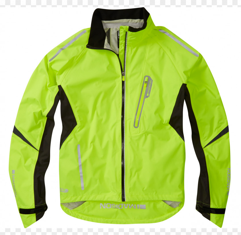 Yellow Jacket High-visibility Clothing Cycling Bicycle Waterproofing PNG