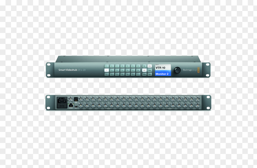 Blackmagic Flyer Design VHUBSMART6G Serial Digital Interface Video Router PNG