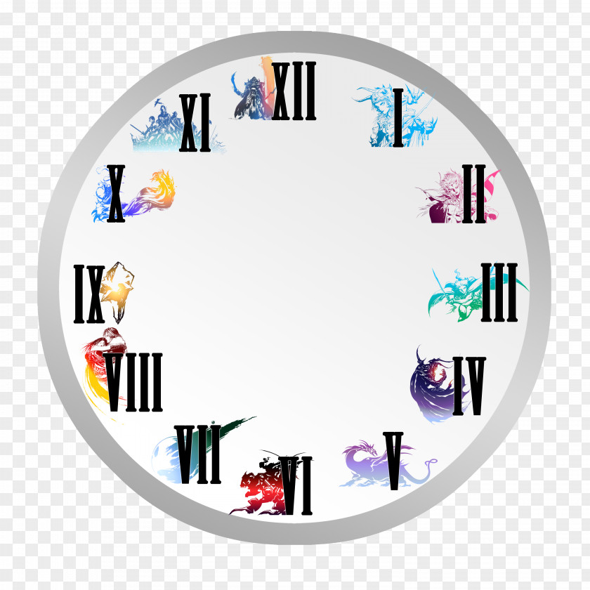 Fantasy Clock Final XV VIII XII PNG