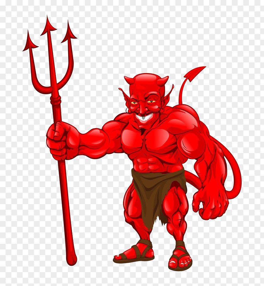 Hold The Fork Of Monster Devil Royalty-free Illustration PNG