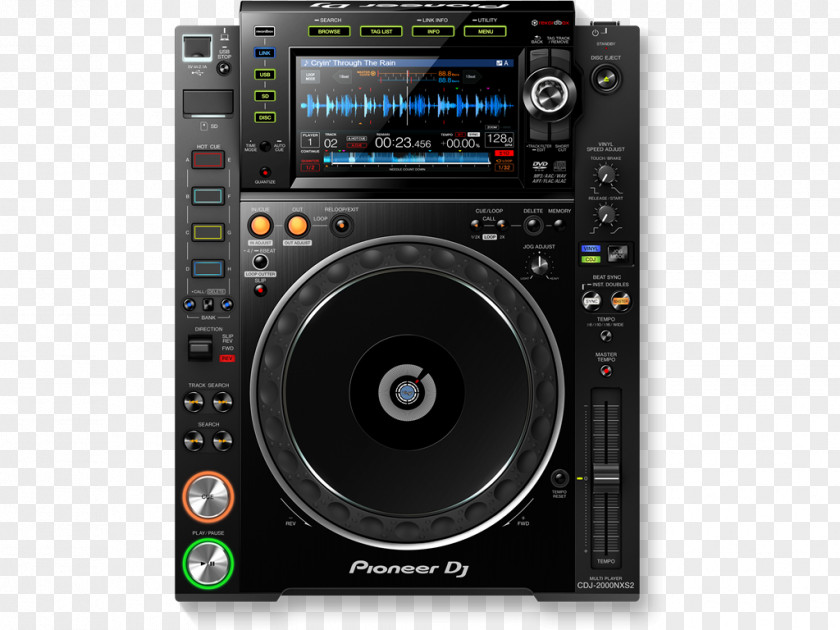 Turntable CDJ-2000 Pioneer DJ Audio Mixer PNG