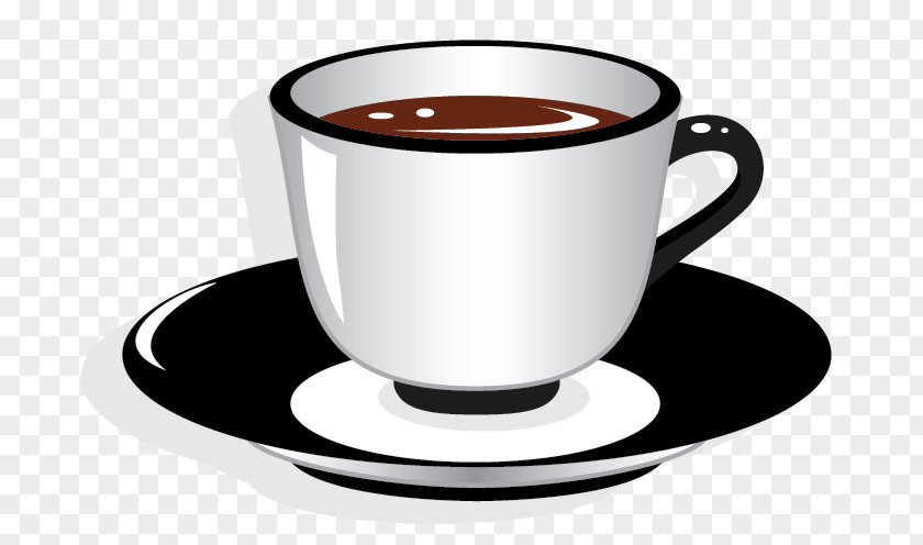 Creative Coffee Cup Teacup Saucer Clip Art PNG