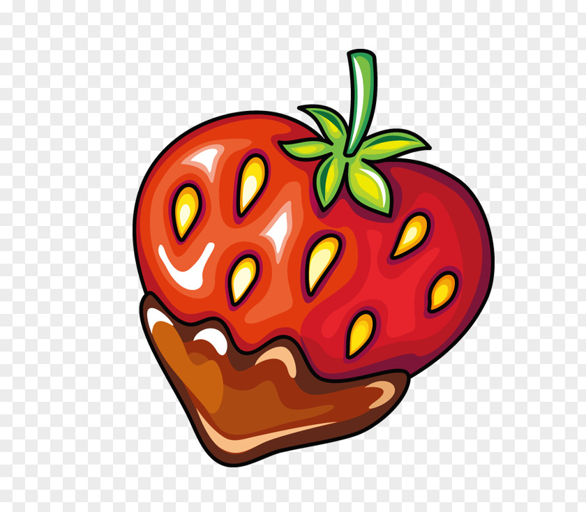 Hand-painted Strawberry Illustration PNG