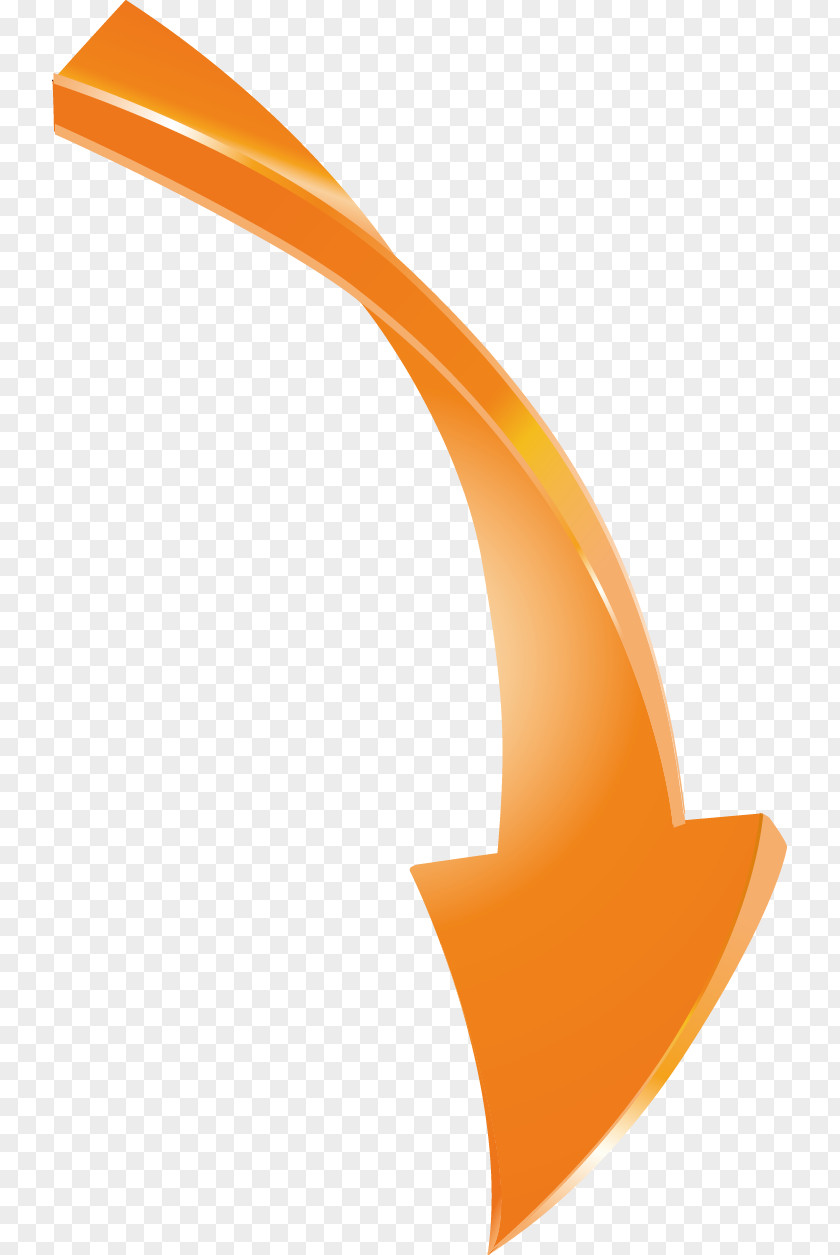Straight Down Arrow Gold Euclidean Vector Icon PNG