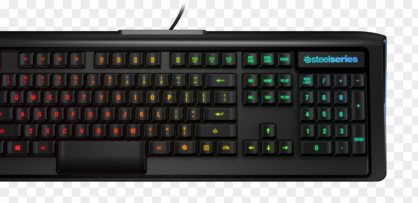 Wasd Keys Computer Keyboard Gaming Keypad SteelSeries Apex M800 US PNG
