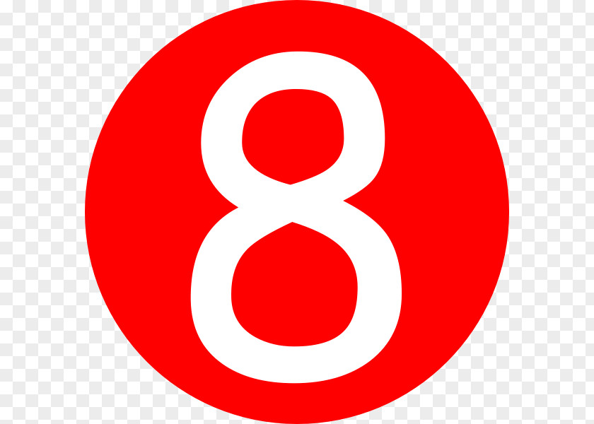 8 Number .com Clip Art PNG