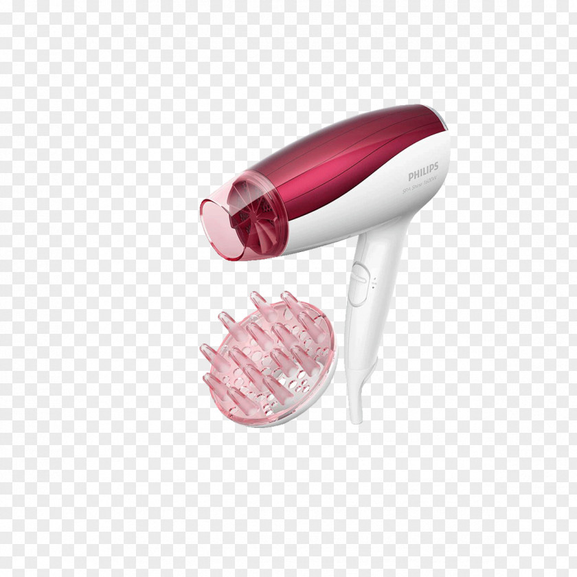 Red Hair Dryer Care Philips Capelli Braun PNG
