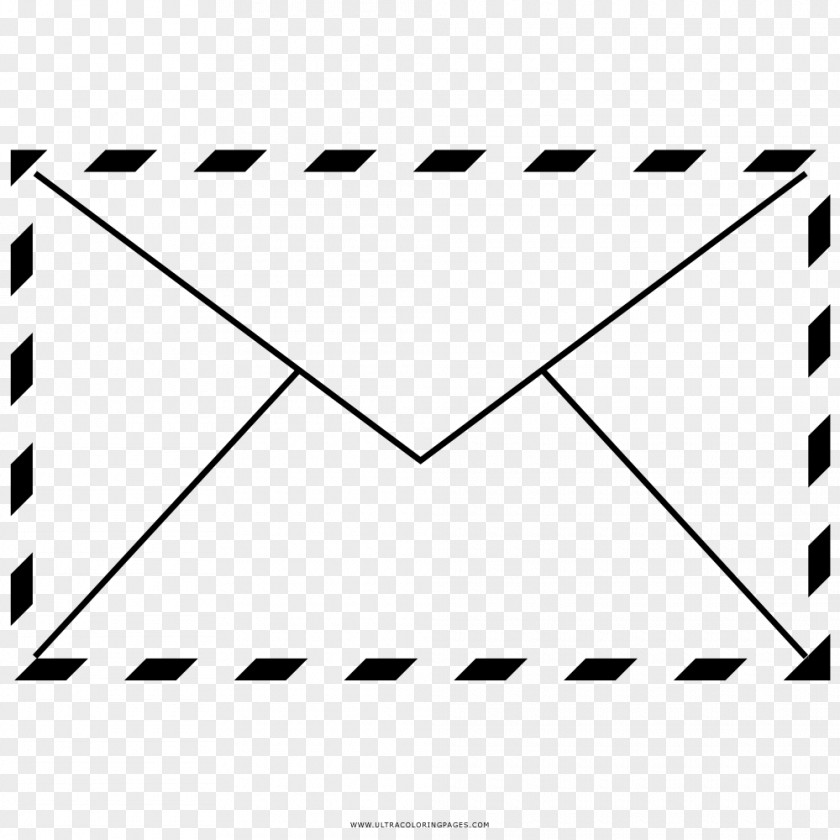 Envelope Paper Drawing Coloring Book Line Art PNG