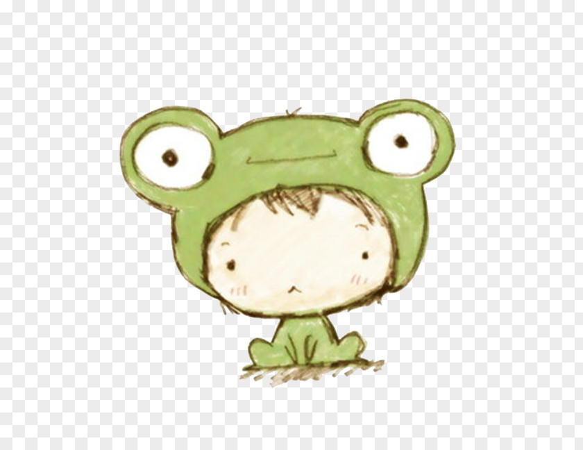 Frog Children Cartoon Wallpaper PNG