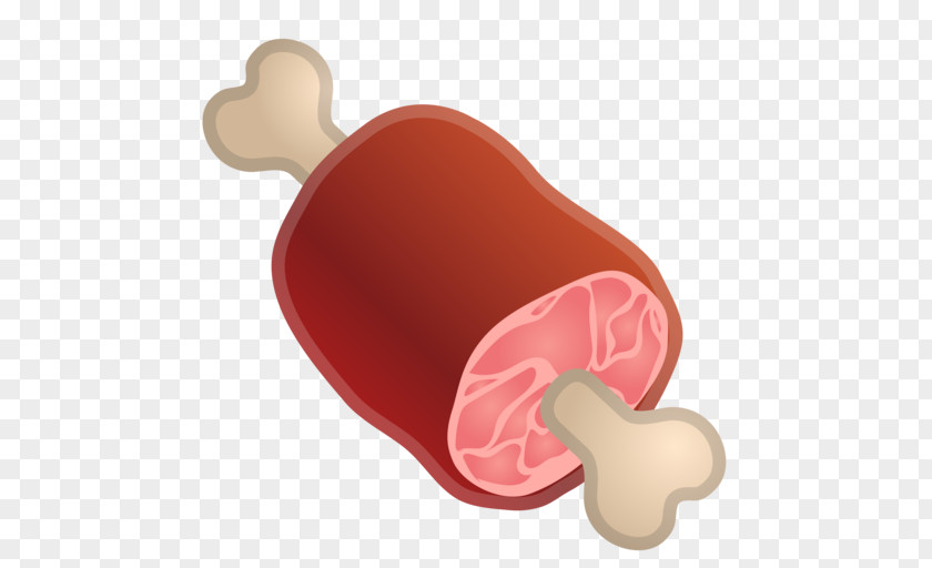 Imported Ham Meat In Kind Emoji On The Bone Churrasco Food PNG