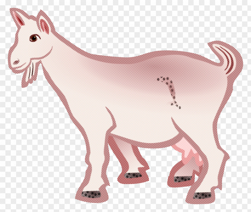 Pink Animal Figure Cartoon Tail Wildlife PNG