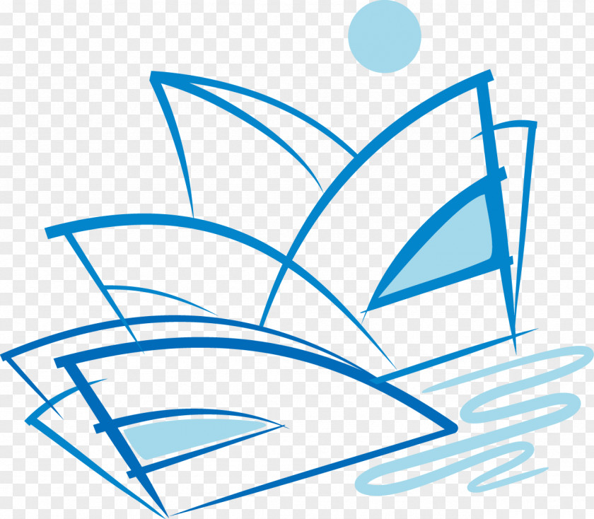 Blue Sail Sailing Element Clip Art PNG