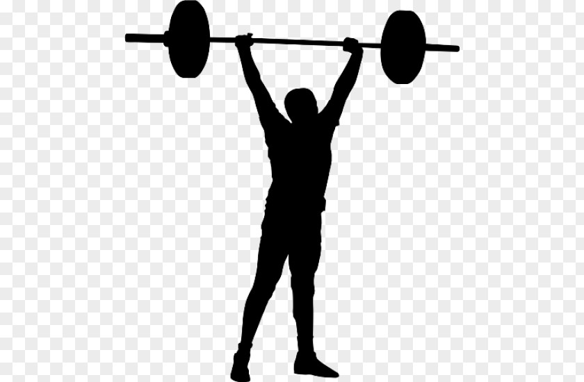 Silhouette Olympic Weightlifting CrossFit Weight Training Sticker Sport PNG