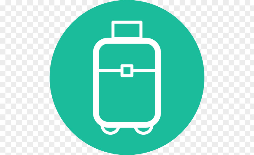 Suitcase Travel Flat Design Icon Desktop Wallpaper PNG