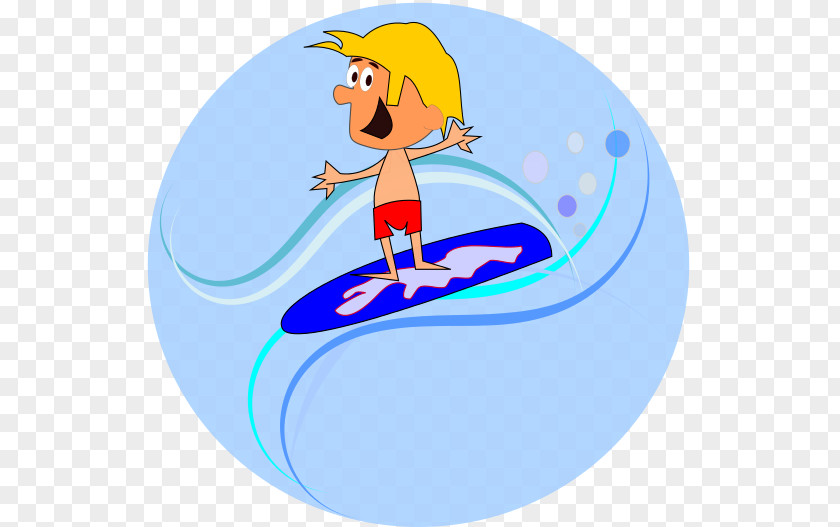 Surfing Surfer #2 Clip Art PNG