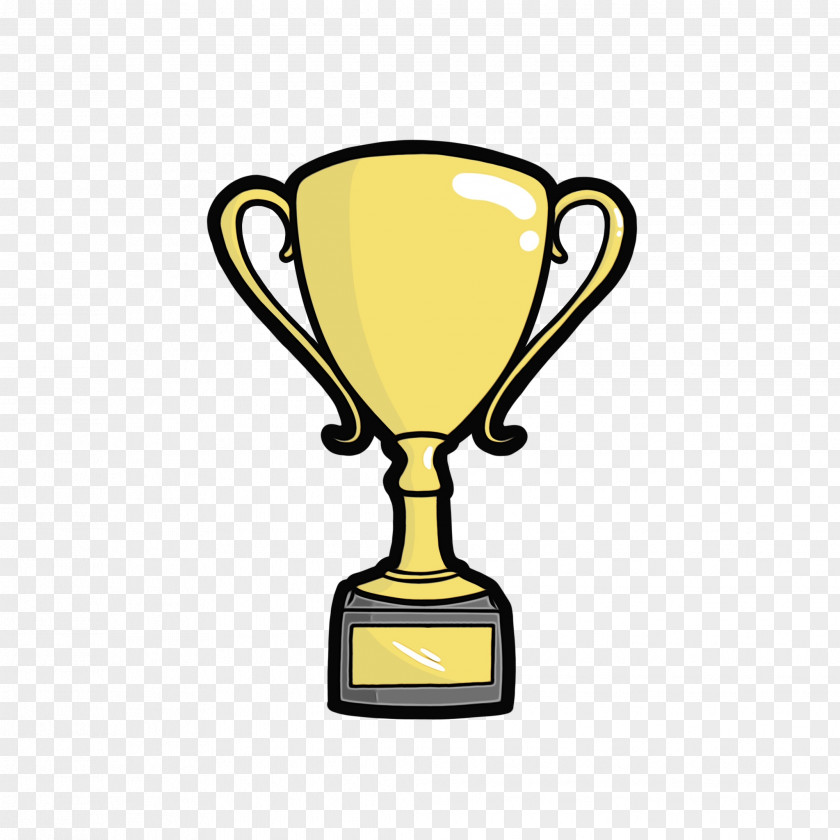 Yellow Award Trophy PNG