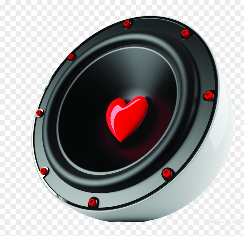 Black Love Speaker Loudspeaker PNG