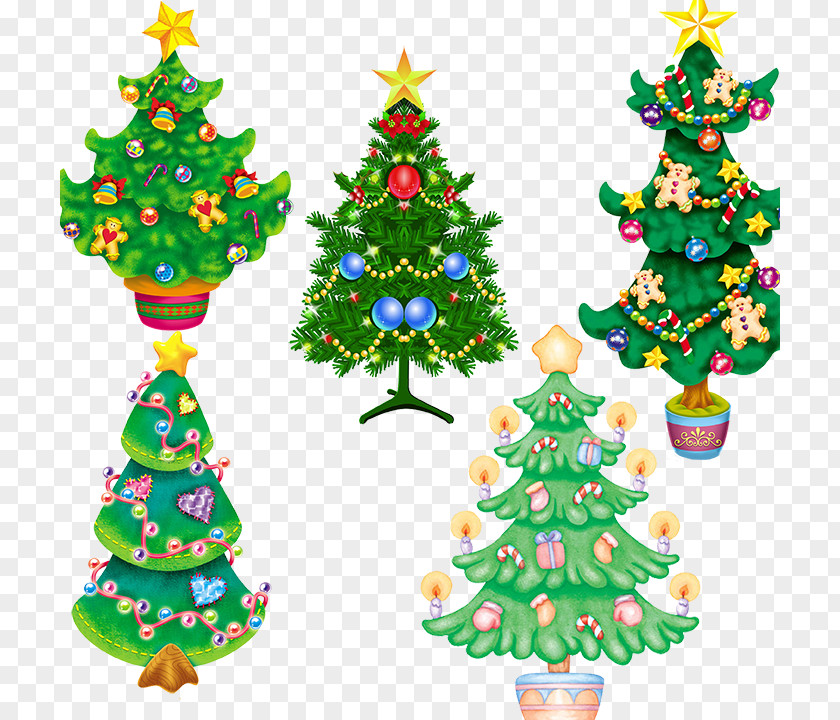 Christmas Tree Psd Layered Material Free Download PNG