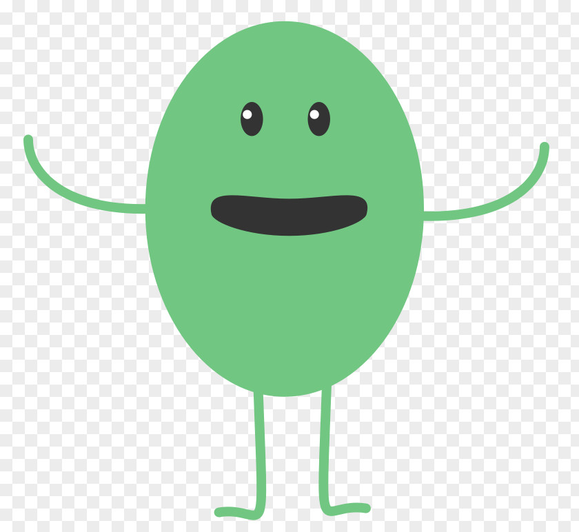 Green Character Bean Clip Art PNG