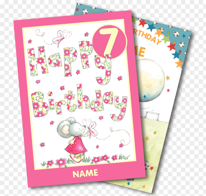 Birthday Paper Greeting & Note Cards Font PNG
