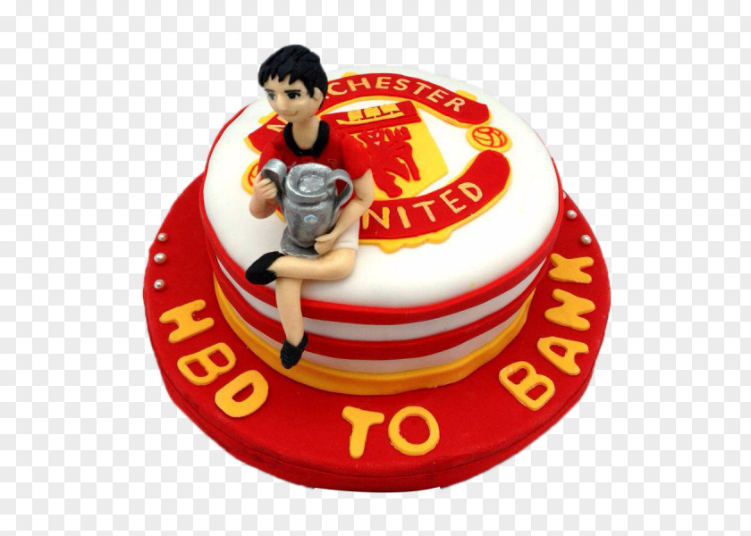 Cake Birthday Cupcake Cream Decorating Manchester United F.C. PNG