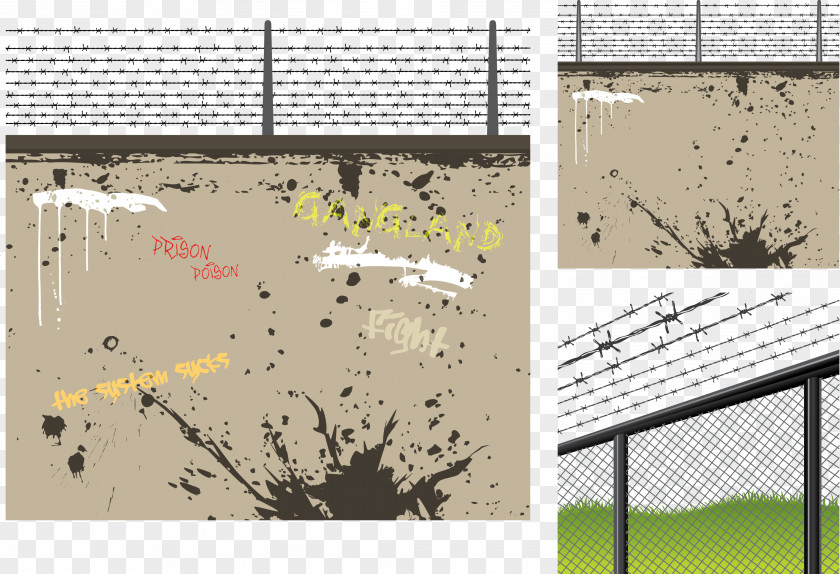 City Graffiti Vector Barbed Wire Euclidean PNG