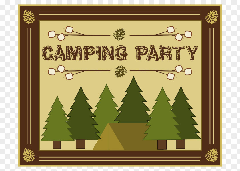Party Wedding Invitation S'more Camping Food PNG