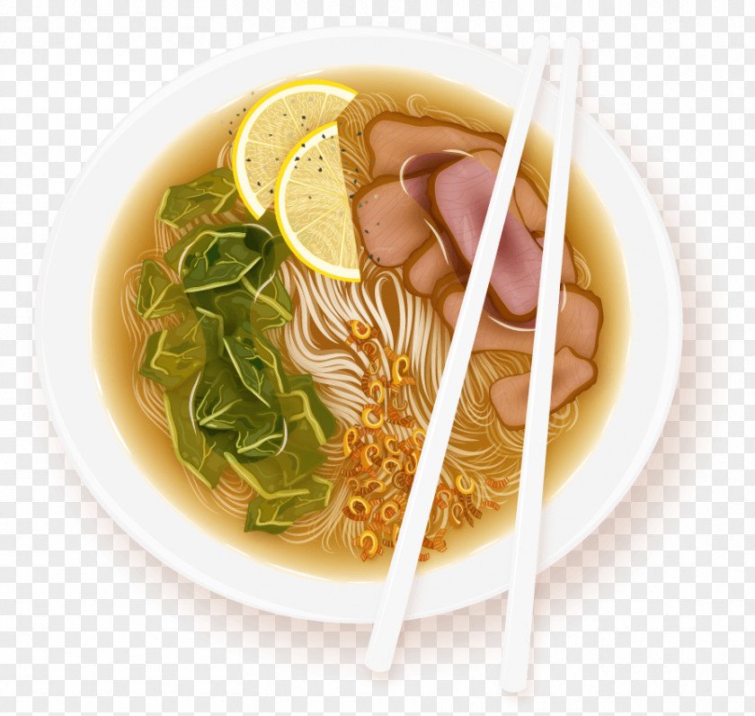 Three Pho Chinese Noodles Ramen Noodle Soup PNG