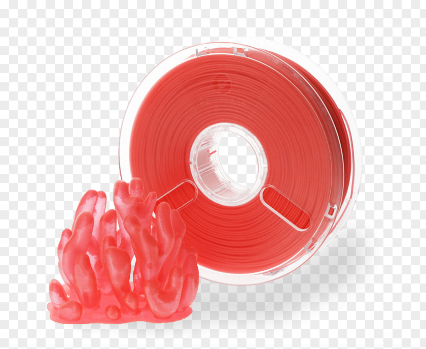 Translucent Polylactic Acid 3D Printing Filament Light PNG