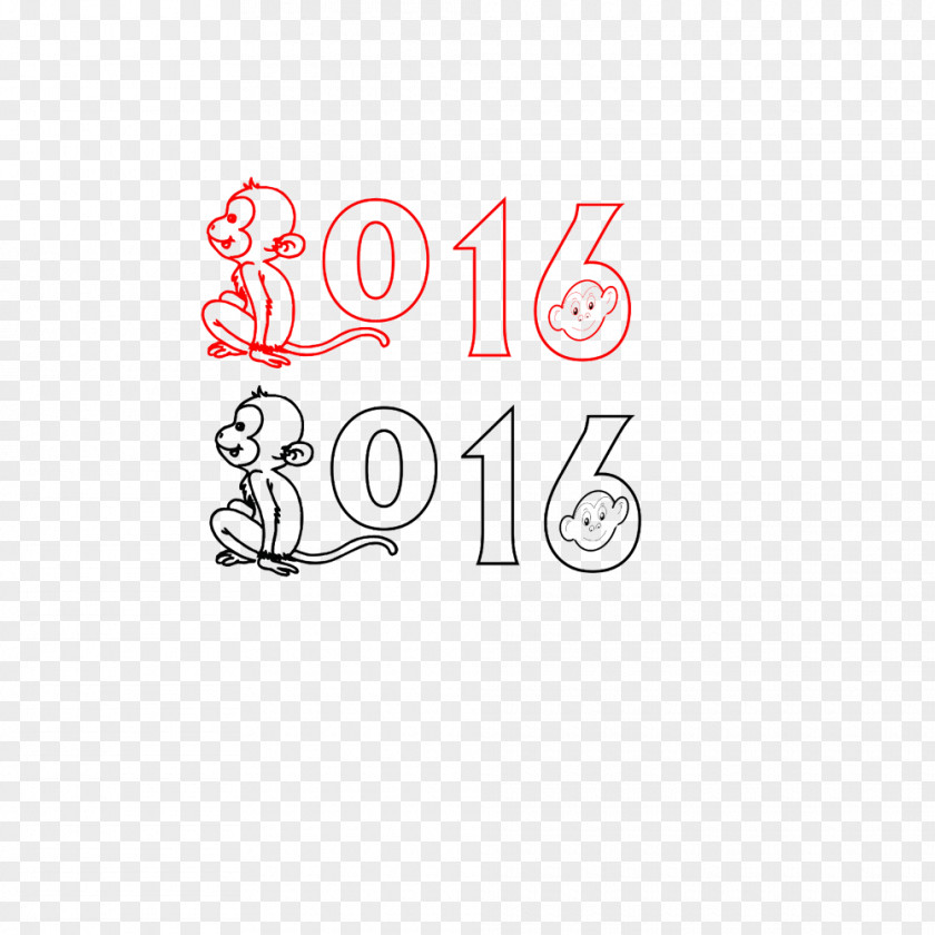 2016 Year Of The Monkey Digital Font Typeface Designer Logo PNG