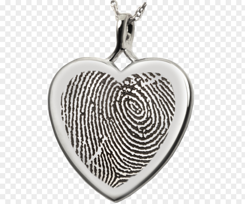 Heart Fingerprint Locket Charms & Pendants Necklace Jewellery PNG