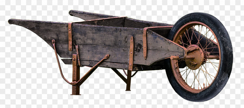 Old Cart Wheelbarrow Transport Clip Art PNG