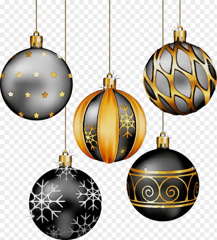 Silver Metal Christmas Ornament PNG