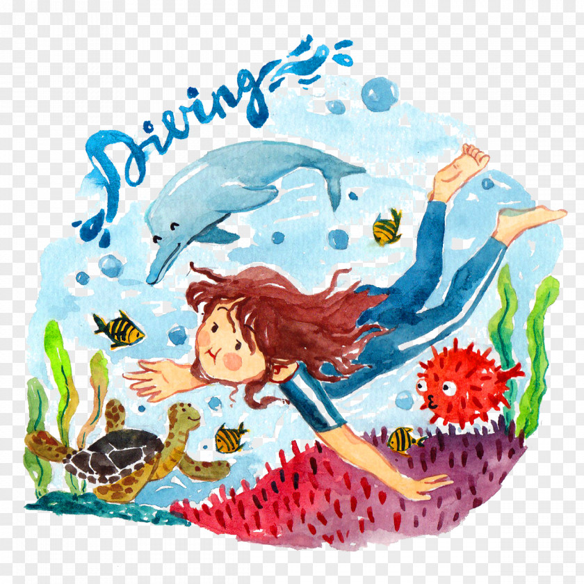 Children Swimming And Whale Child Clip Art PNG