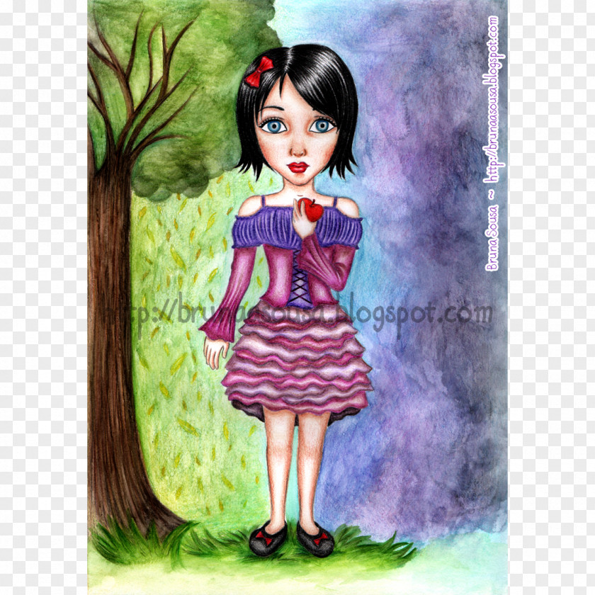 Fairy Tale Snow White Art Painting PNG