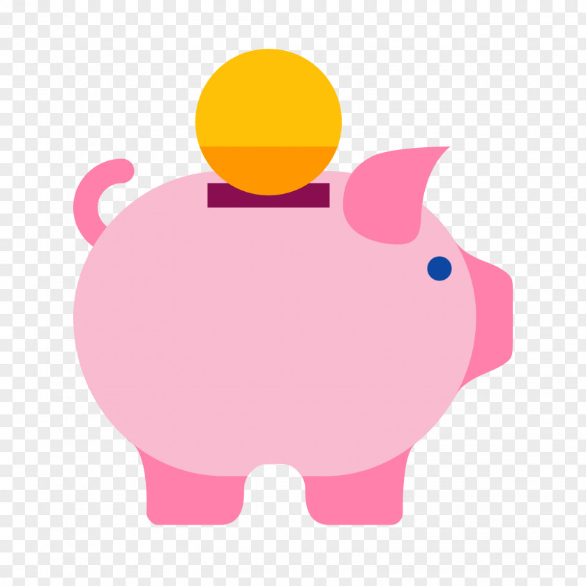 Piggy Bank Money Saving Clip Art PNG