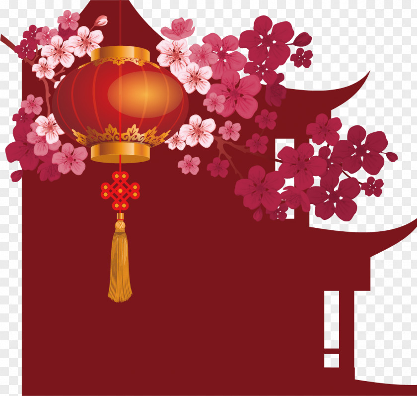Small Red Chinese New Year Material Lantern Festival Christmas Rooster PNG