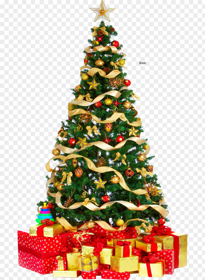 Christmas Tree Gift Clip Art PNG