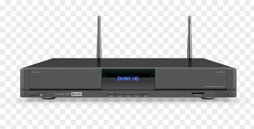Dune DUNE HD DUO 4K Multimedia Centre High Efficiency Video Coding Resolution Digital Media Player High-definition Television PNG