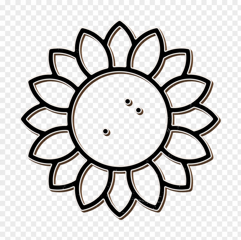 Ecology Line Craft Icon Flower Sunflower PNG
