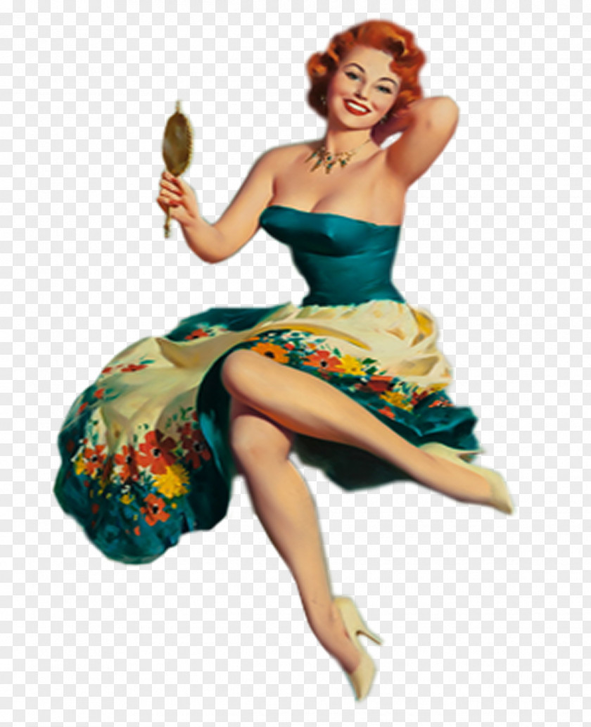 Pin-up Girl Costume Vintage Fashion Woman PNG girl Woman, vintage clipart PNG